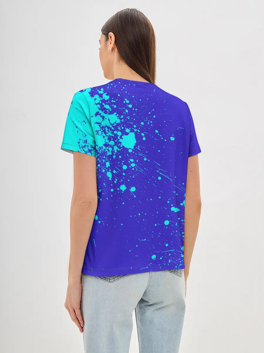 Женская базовая футболка / UNDERTALE SANS BLUE