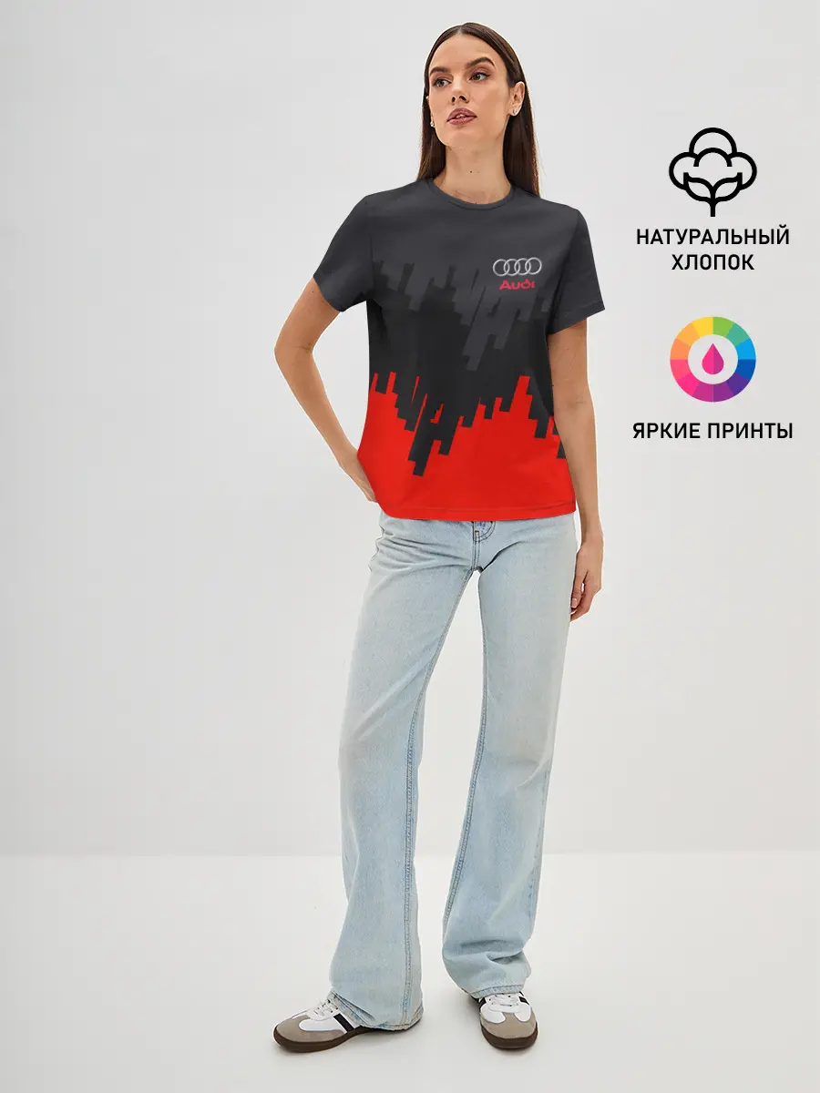 Женская базовая футболка / AUDI SPORT