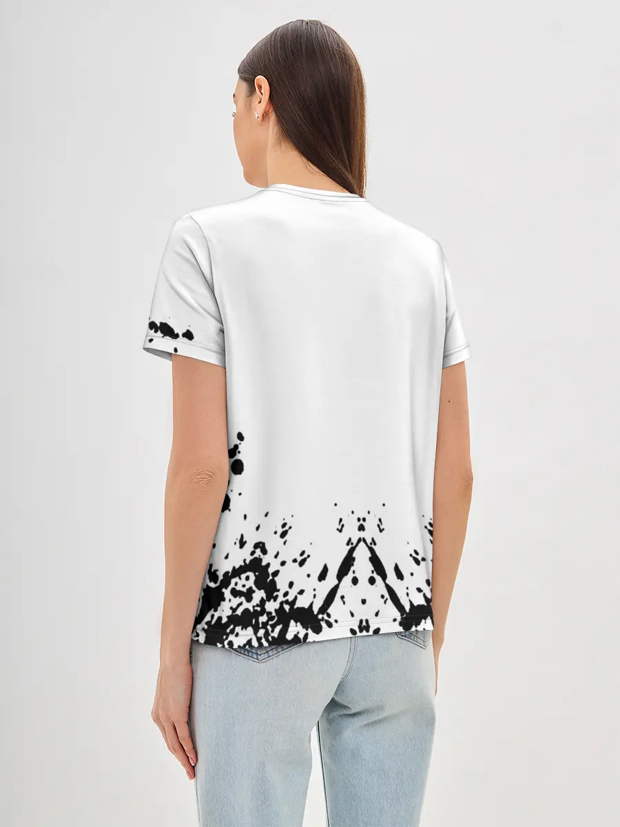 Женская базовая футболка / Хвост Феи на белом