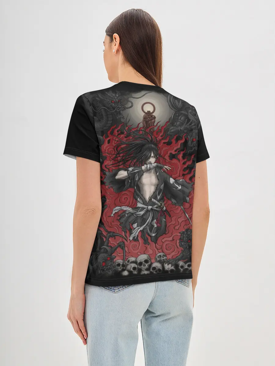 Женская базовая футболка / ХЯККИМАРУ В ОГНЕ | ДОРОРО