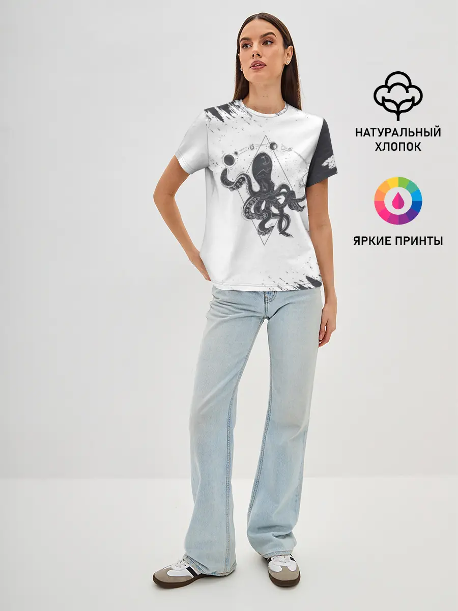 Женская базовая футболка / Ктулху | Cthulhu