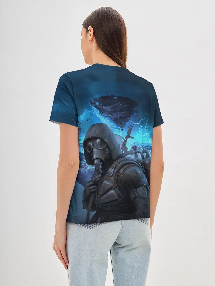 Женская базовая футболка / Сталкер 2 Сердце Чернобыля DE