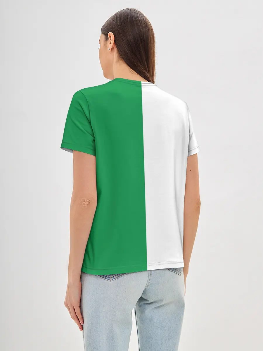 Женская базовая футболка / Зелёная Ёлочка