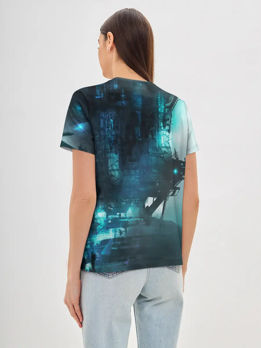 Женская базовая футболка / Cyberpunk 2077