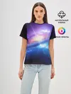 Женская базовая футболка / Абстракция космоса