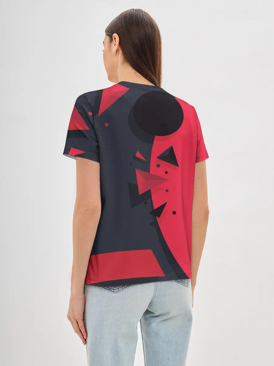 Женская базовая футболка / KILLA красная