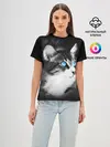 Женская базовая футболка / Кот