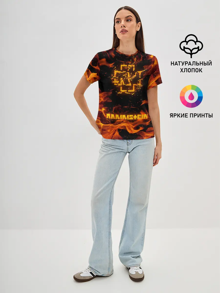 Женская базовая футболка / RAMMSTEIN