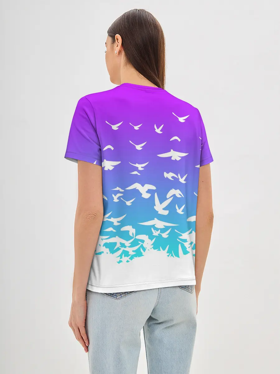 Женская базовая футболка / Фейри Тейл птички