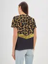Женская базовая футболка / Леопардовый принт