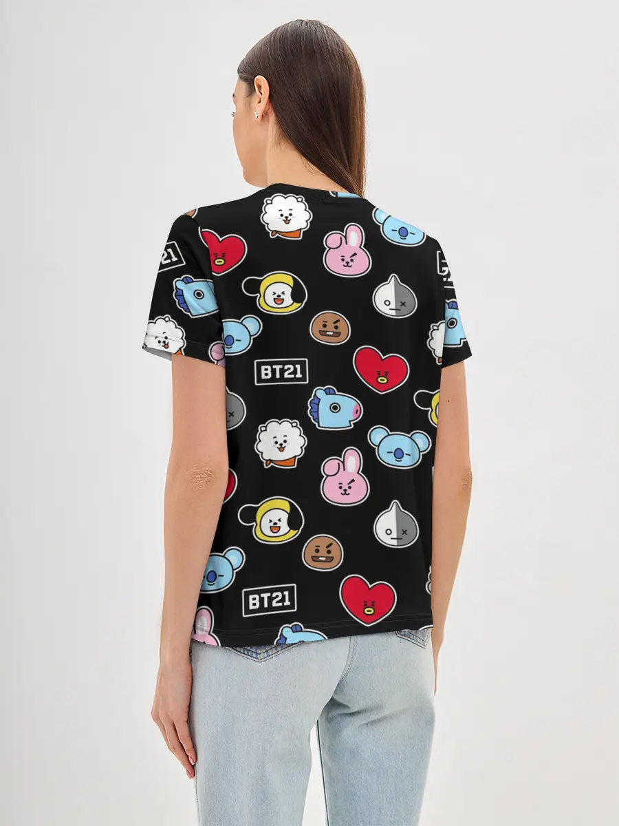 Женская базовая футболка / BT21 | BTS | БТС | BANGTAN BOYS