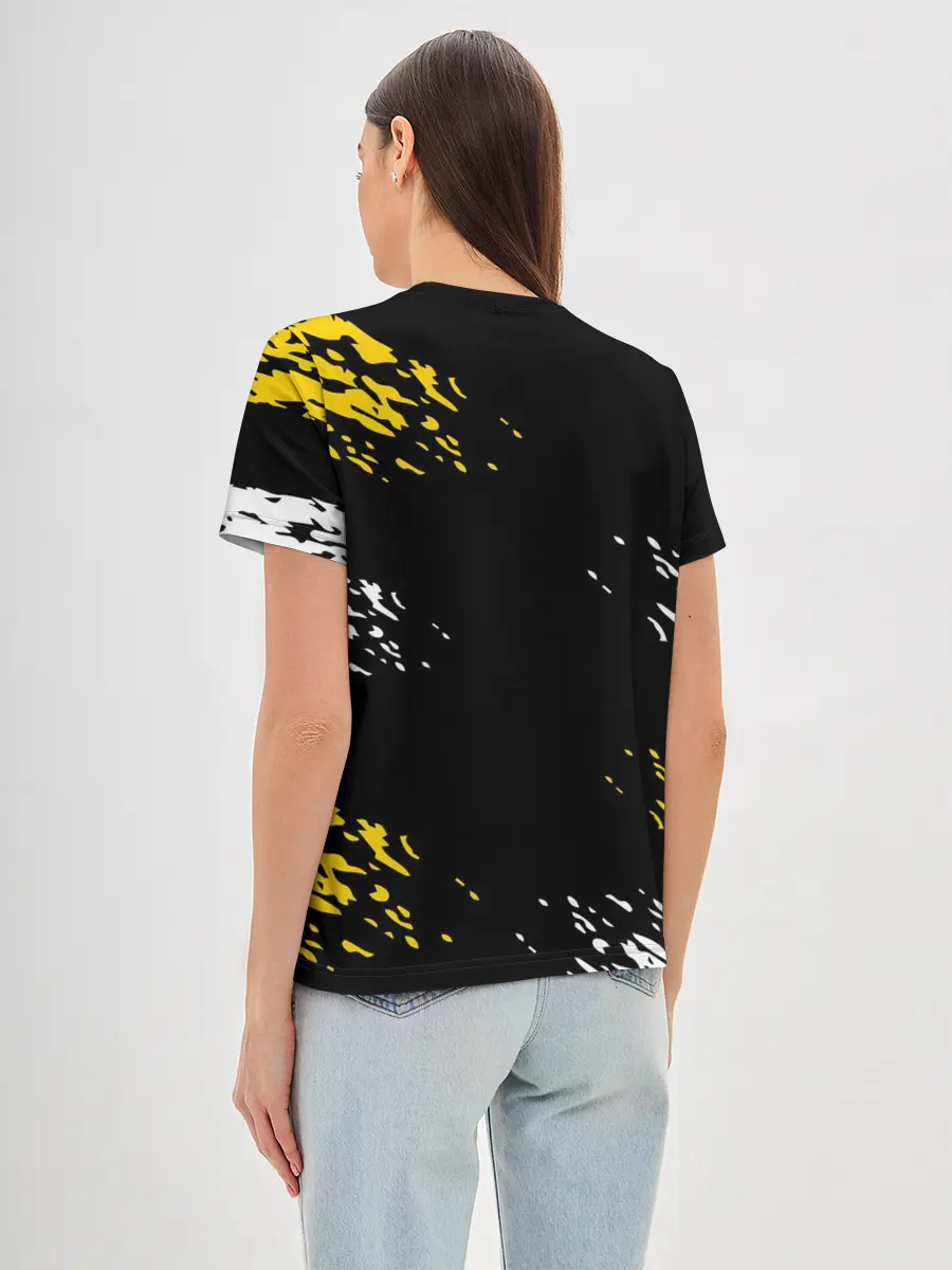 Женская базовая футболка / JUVENTUS / ЮВЕНТУС / КРАСКА