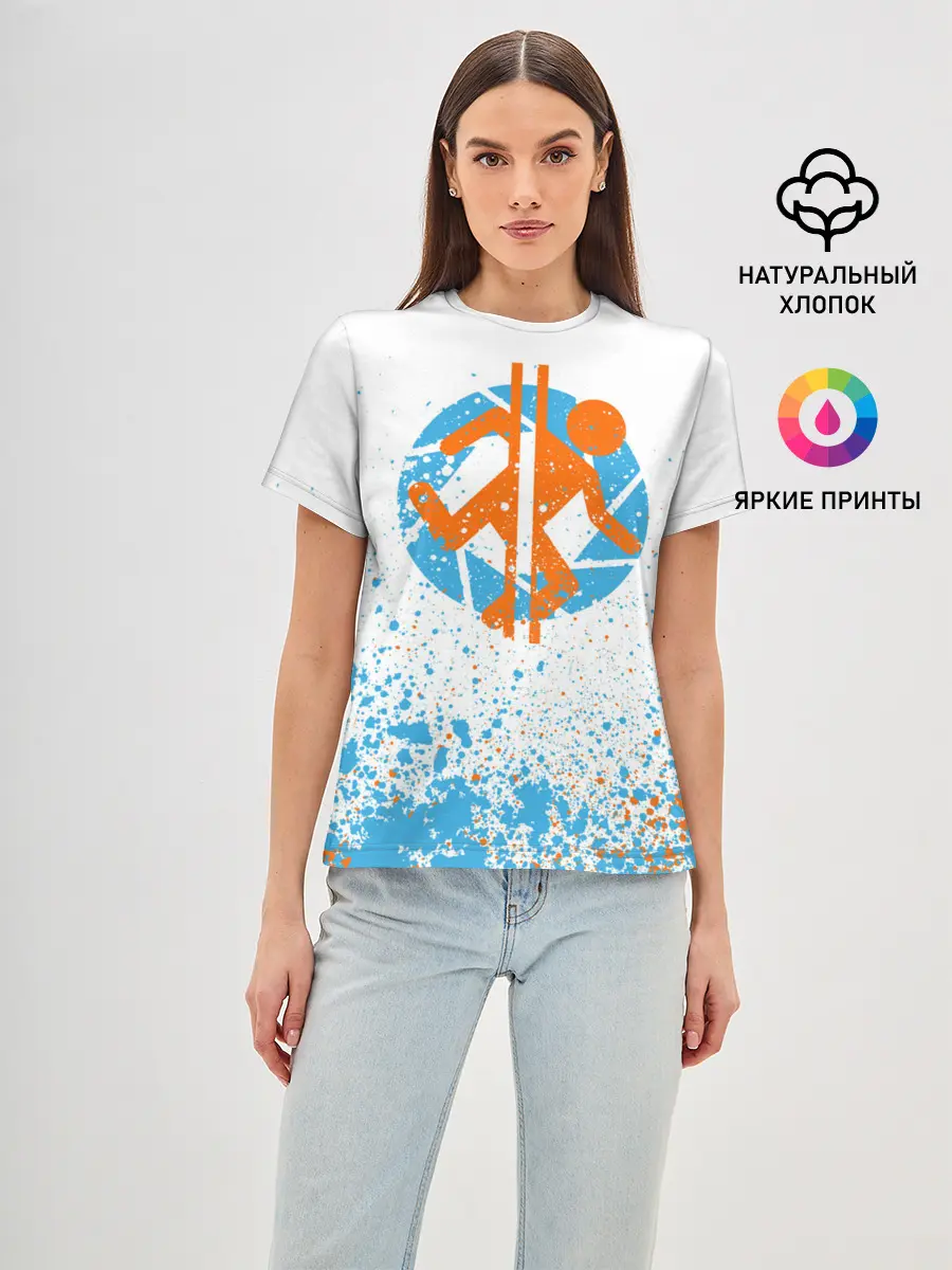 Женская базовая футболка / PORTAL 2