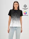 Женская базовая футболка / BLACK AND WHITE ABSTRACTION