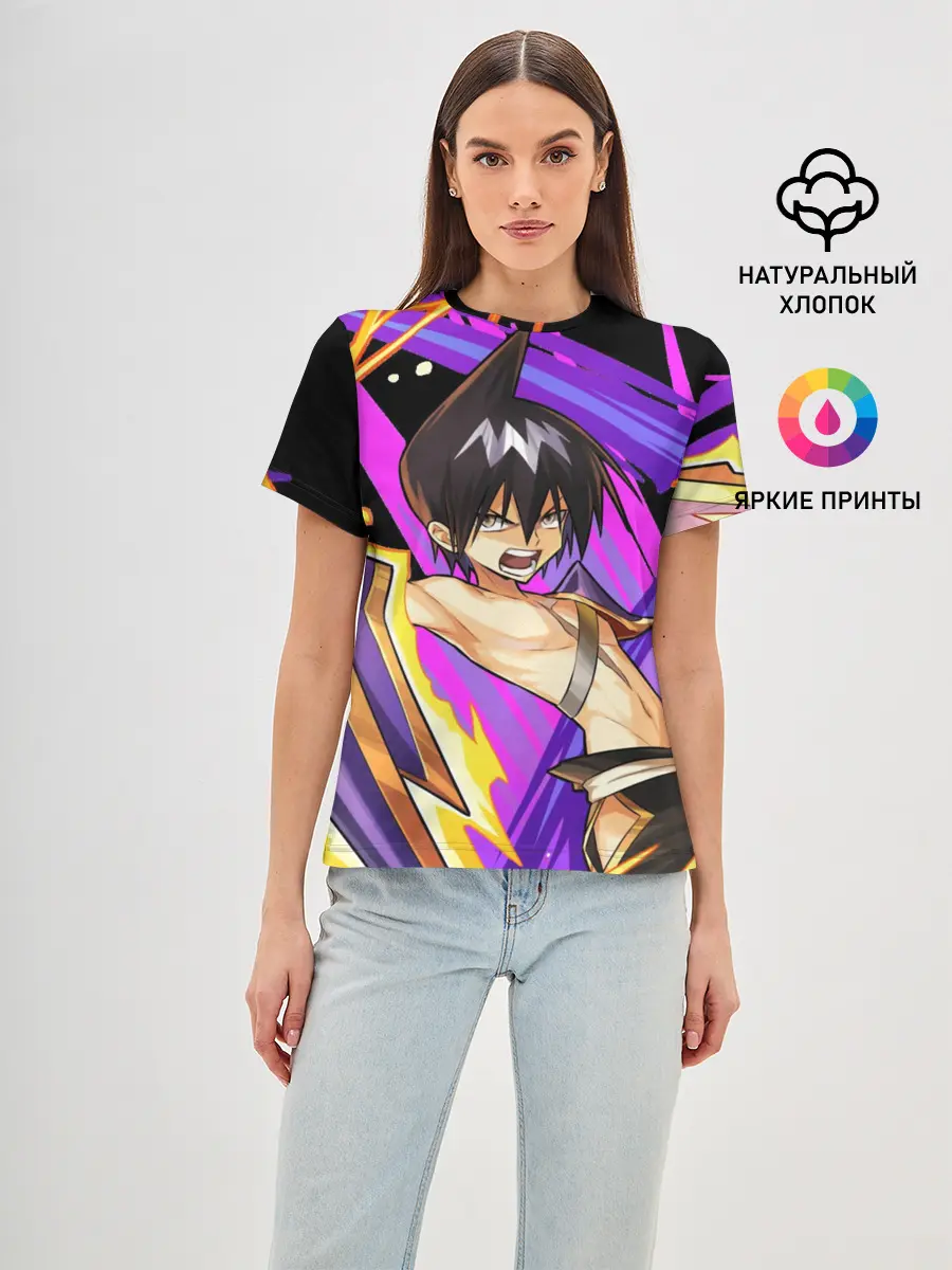 Женская базовая футболка / Шаман Кинг