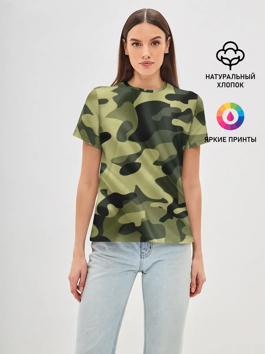 Женская базовая футболка / Милитари