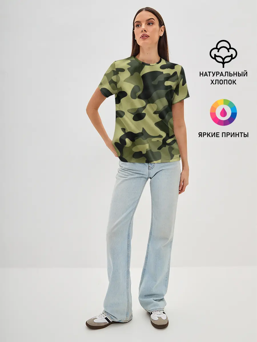Женская базовая футболка / Милитари