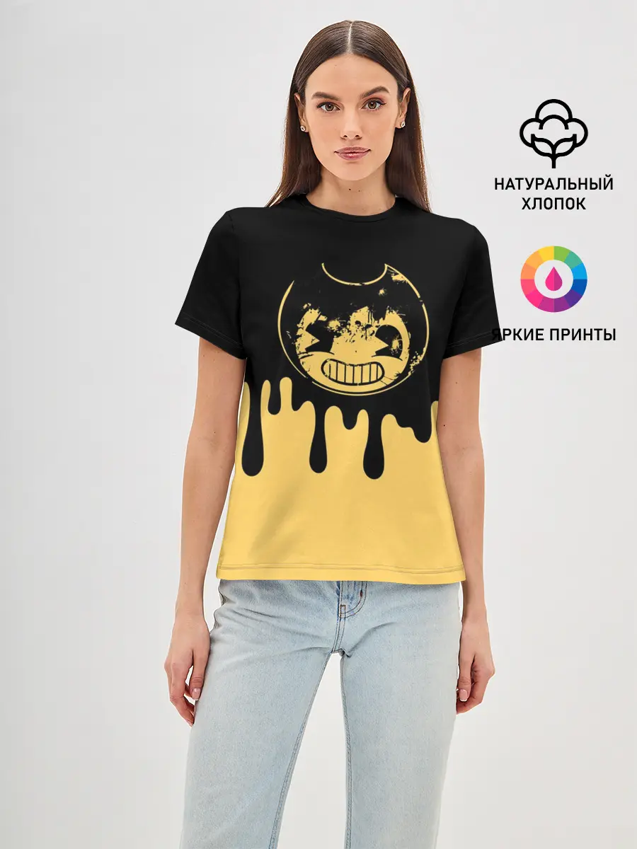 Женская базовая футболка / Bendy And The Ink Machine