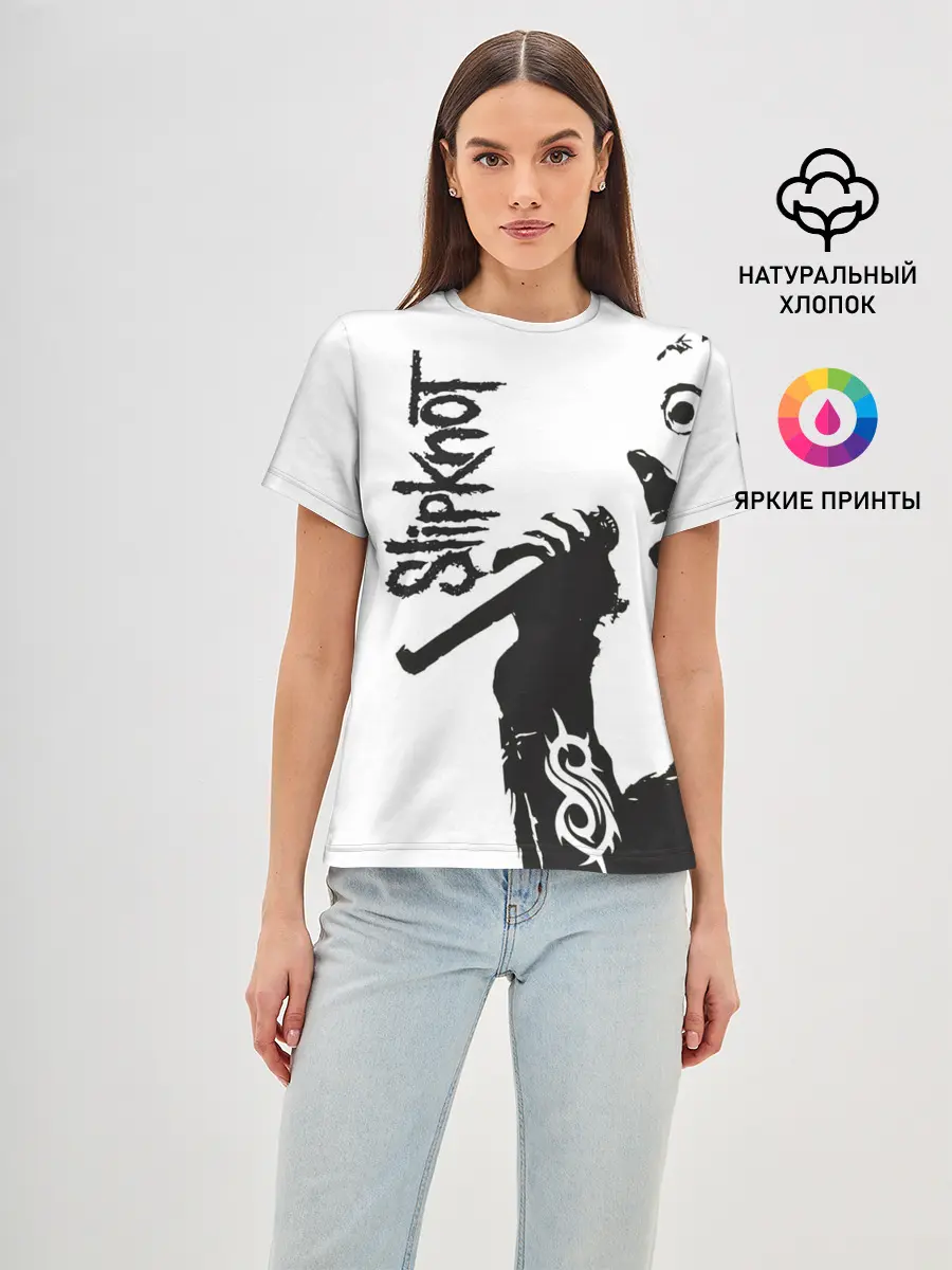 Женская базовая футболка / Slipknot.