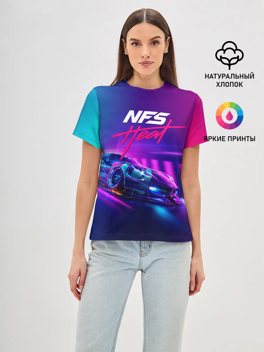 Женская базовая футболка / NEED FOR SPEED - HEAT