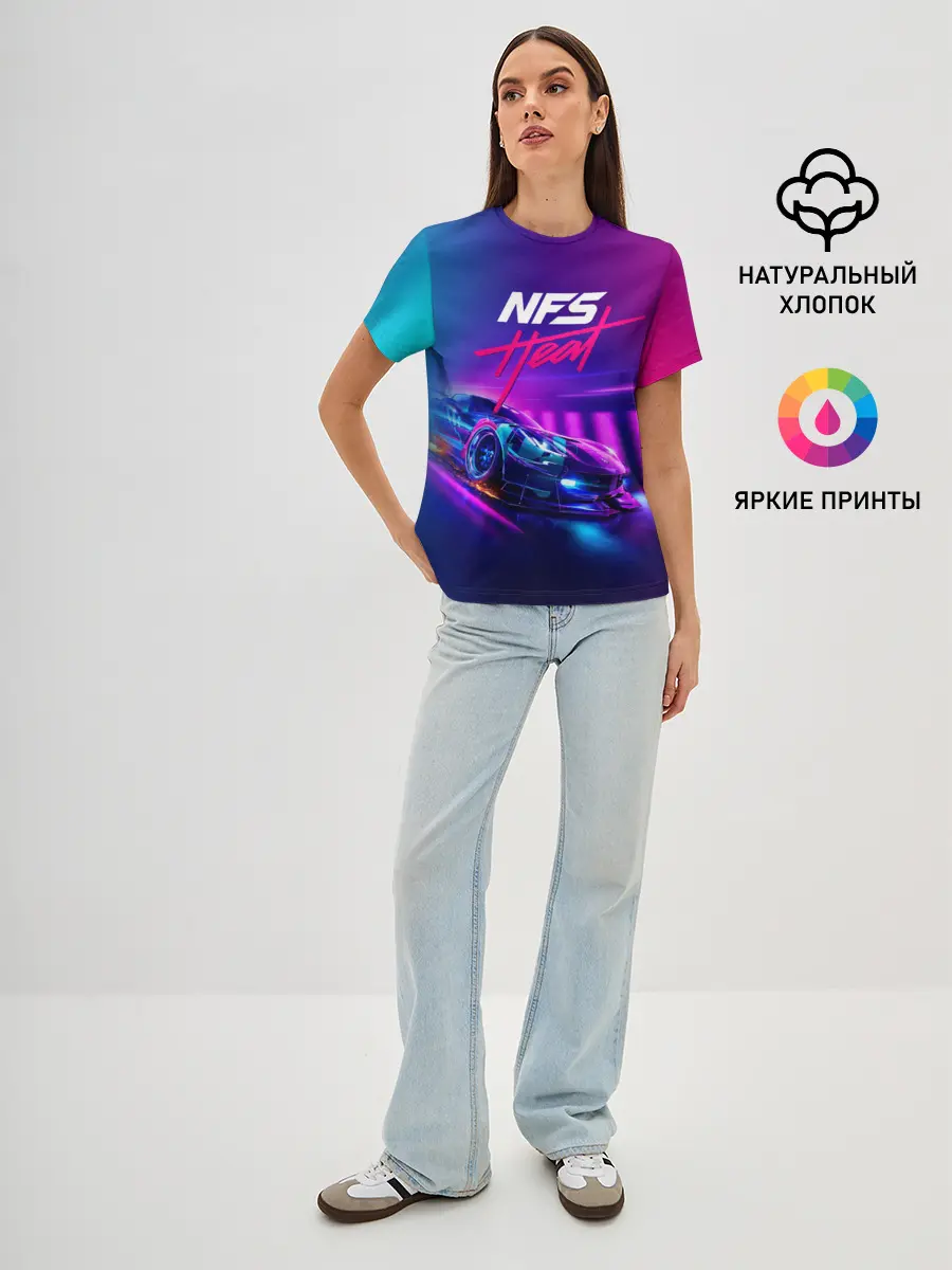 Женская базовая футболка / NEED FOR SPEED - HEAT
