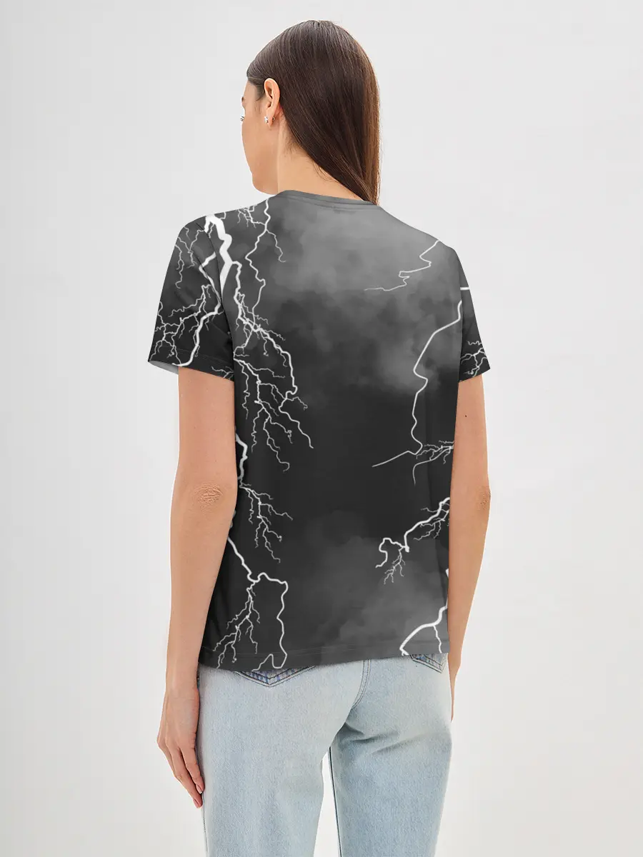 Женская базовая футболка / КОРОЛЬ И ШУТ | МОЛНИЯ