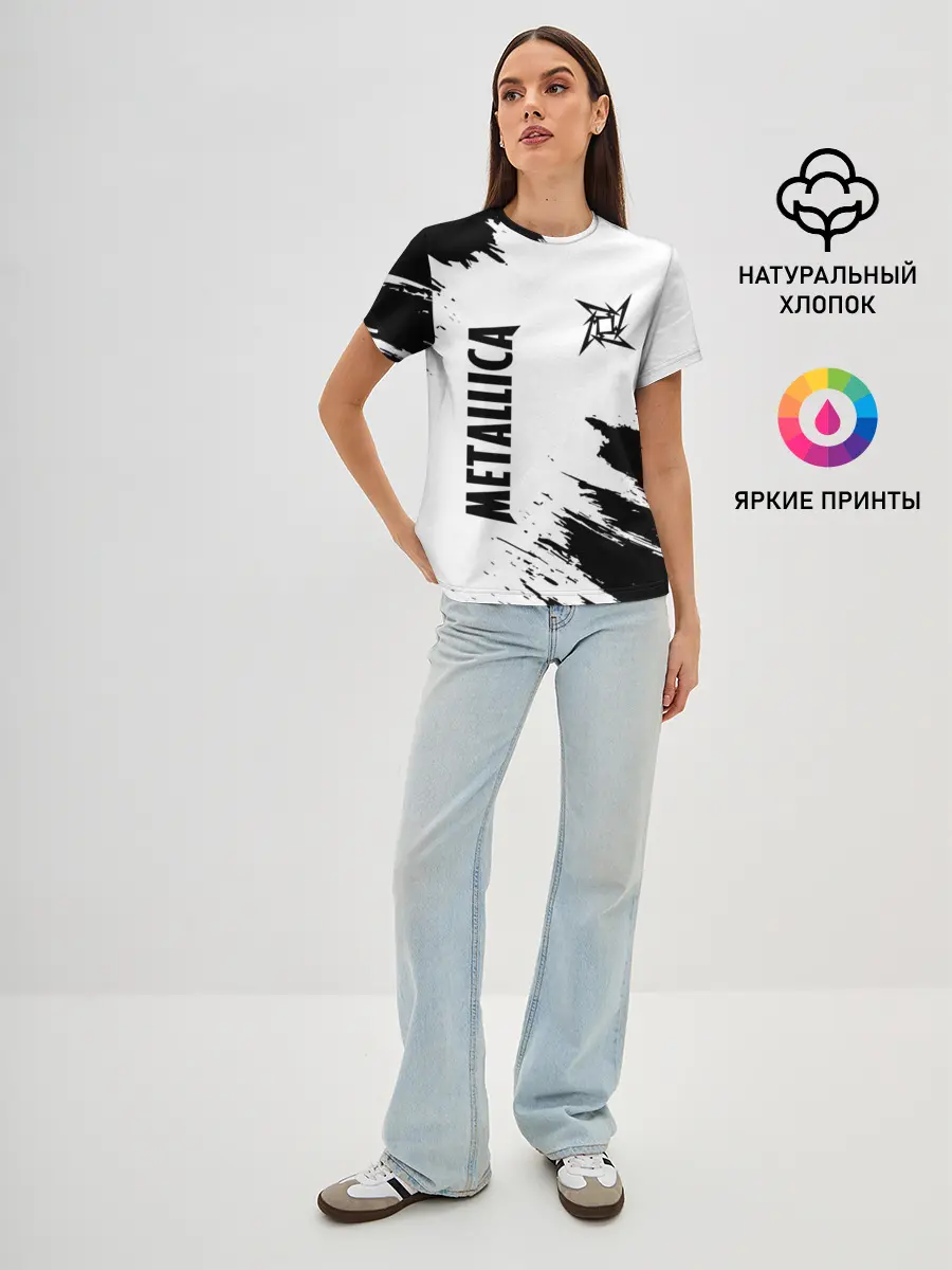 Женская базовая футболка / METALLICA / МЕТАЛЛИКА