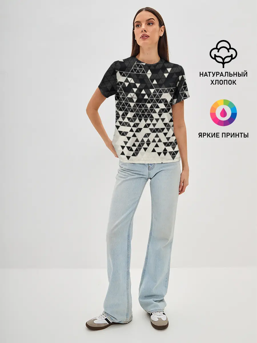 Женская базовая футболка / Абстракция