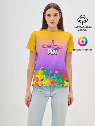 Женская базовая футболка / pro100