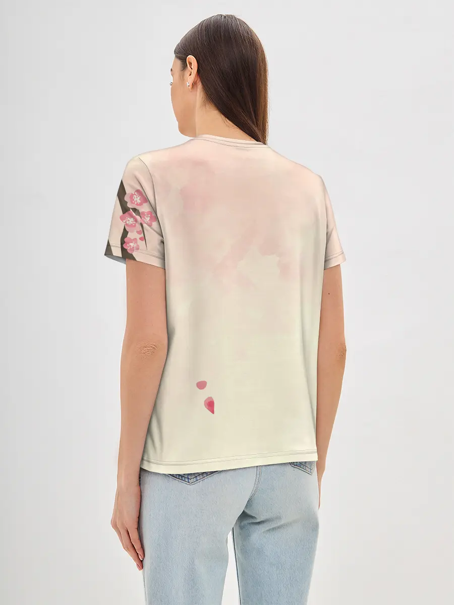 Женская базовая футболка / АСТА сакура | Black Clover