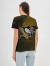 Женская базовая футболка / Pittsburgh Penguins на спине