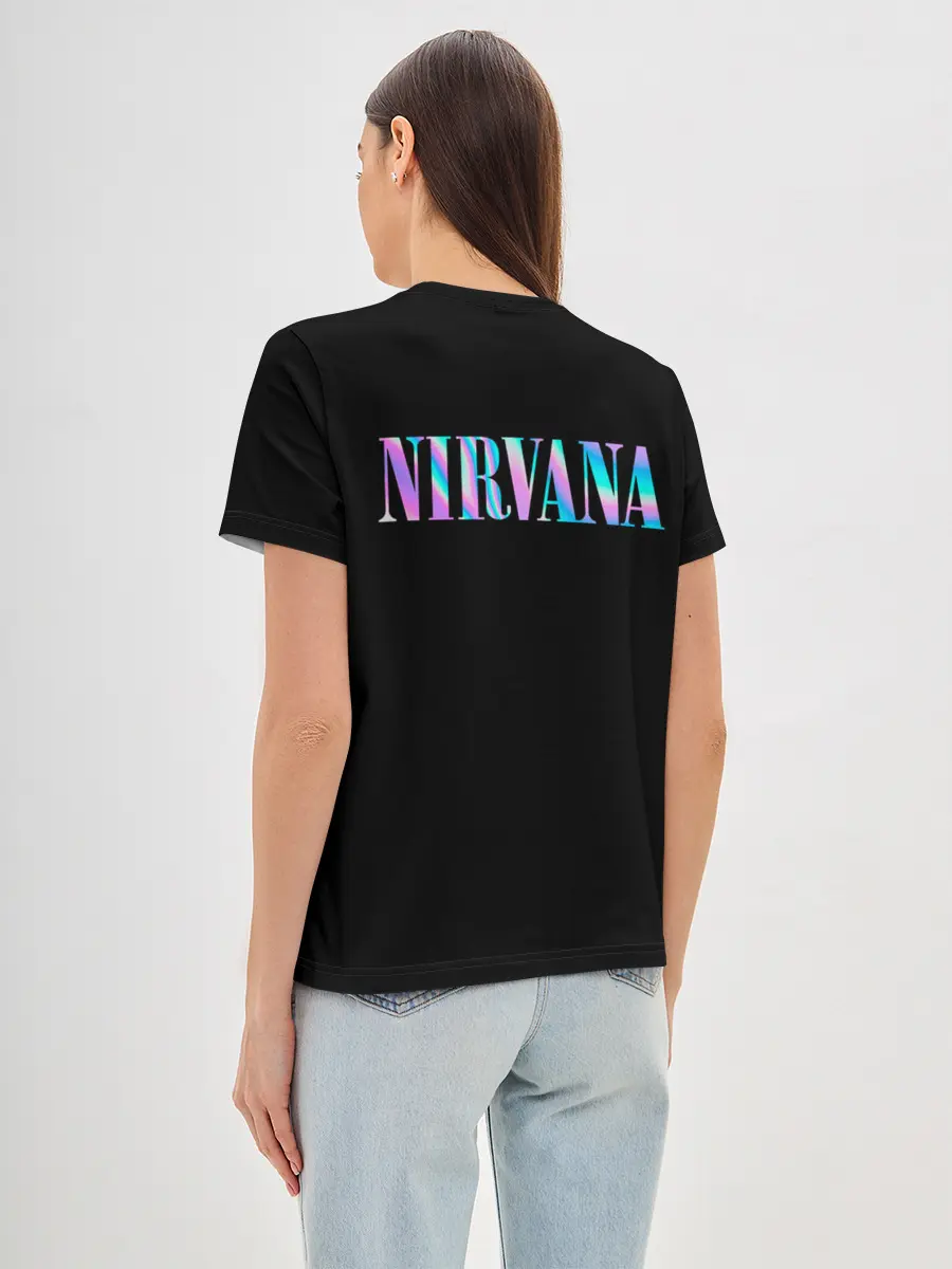 Женская базовая футболка / Nirvana