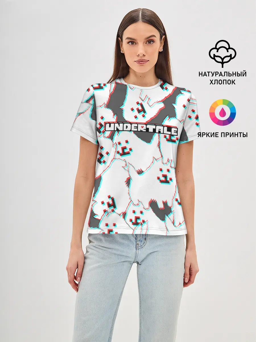 Женская базовая футболка / Undertale
