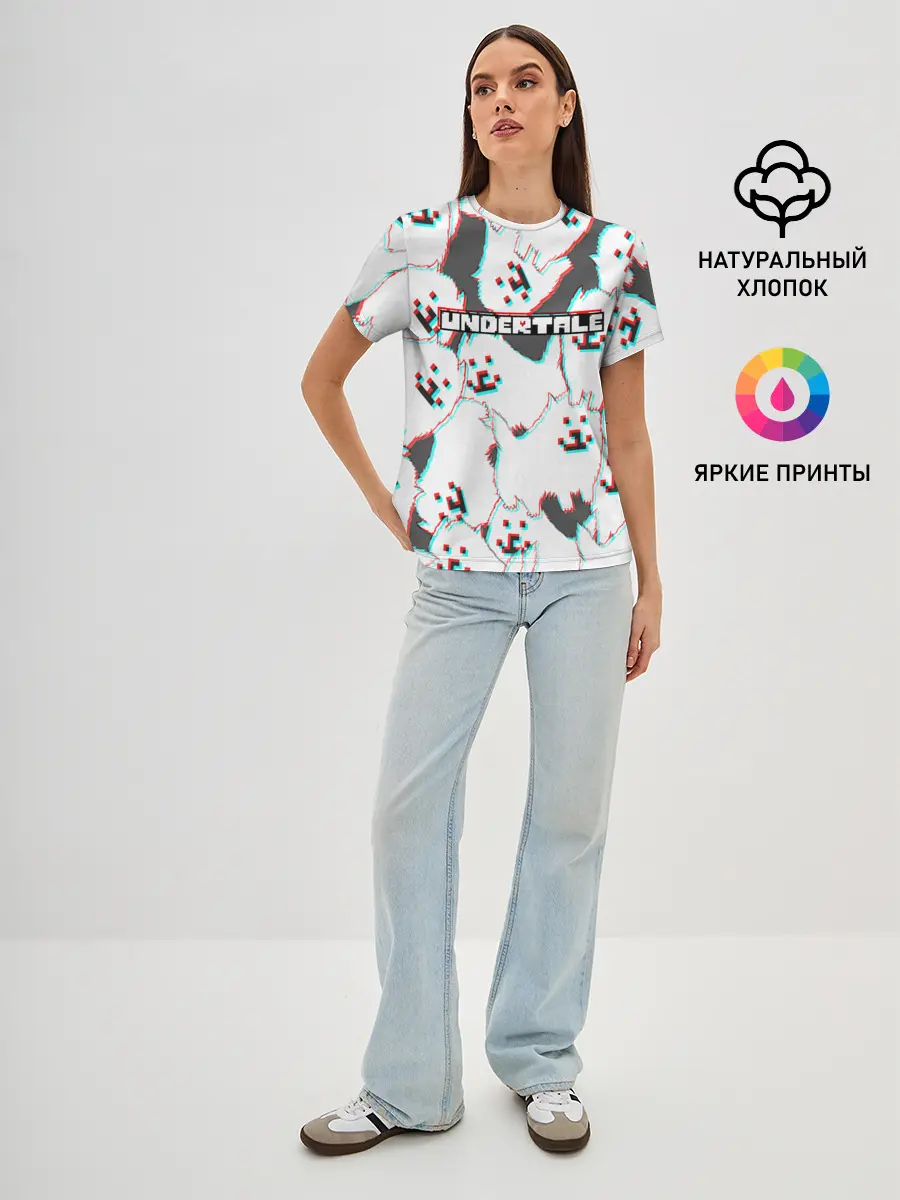 Женская базовая футболка / Undertale