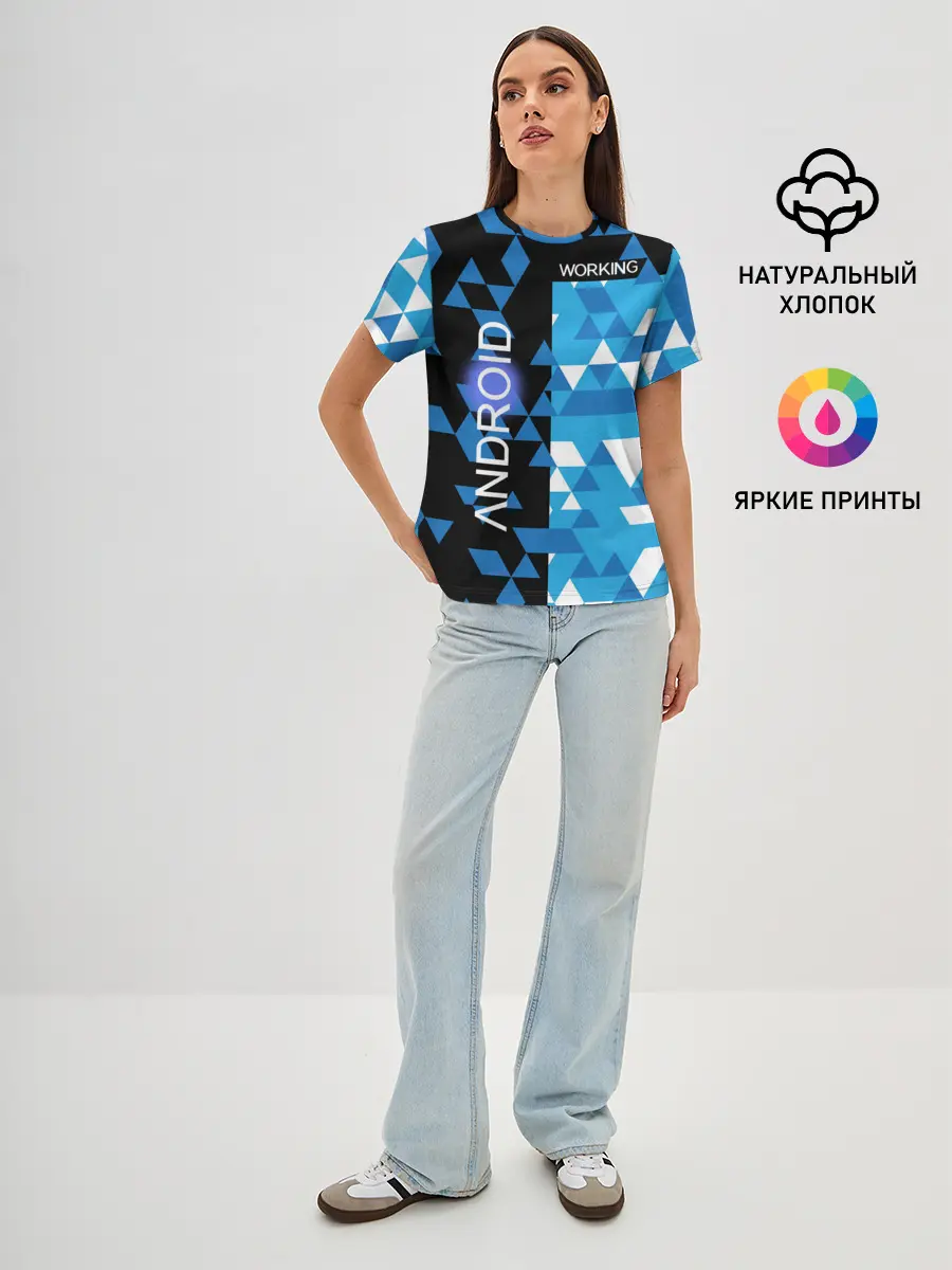 Женская базовая футболка / Detroit:become