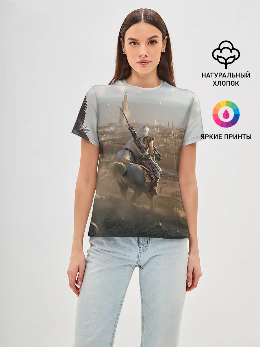 Женская базовая футболка / Байек на коне
