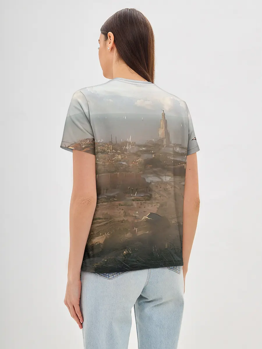 Женская базовая футболка / Байек на коне