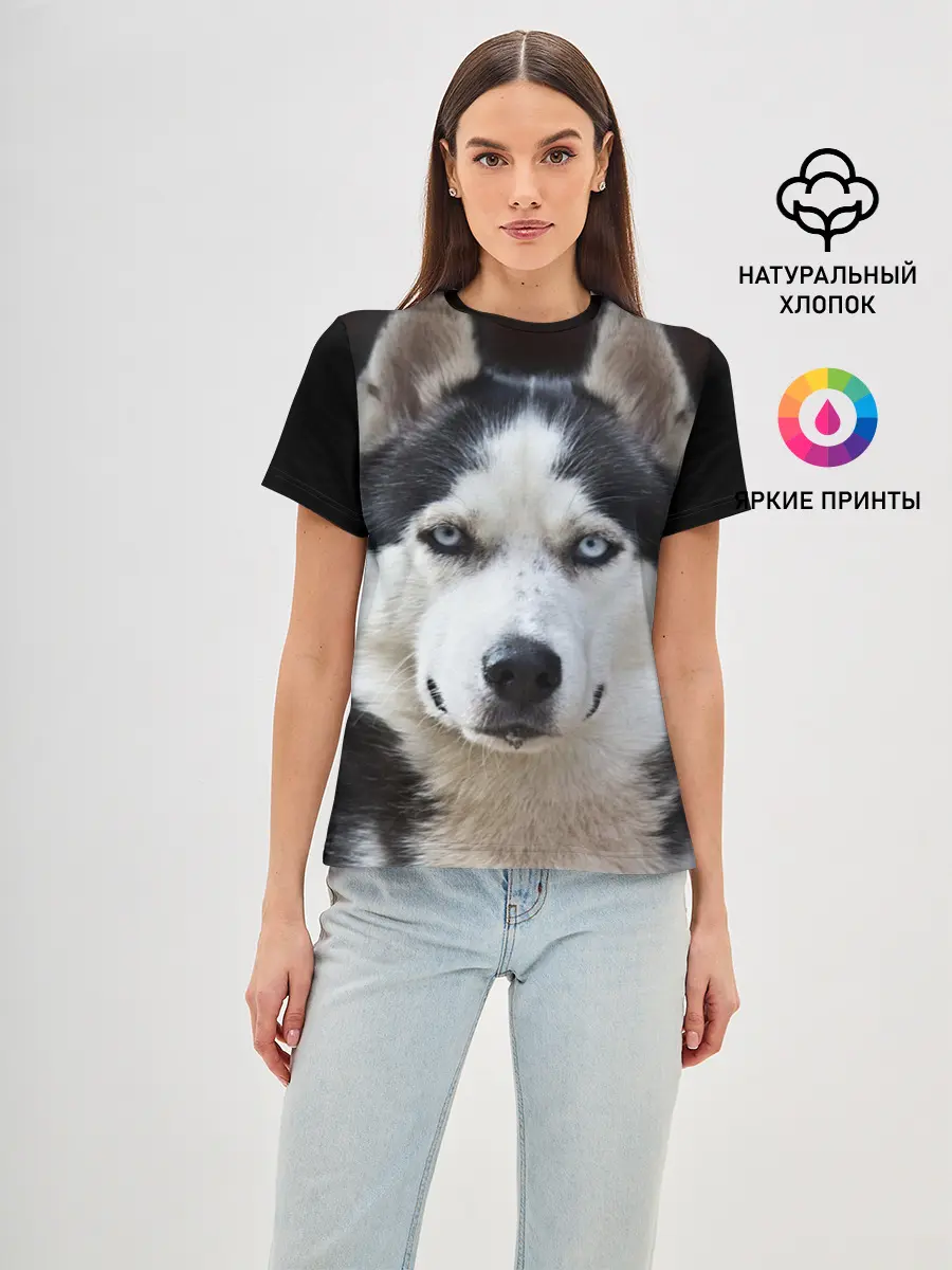 Женская базовая футболка / Хаски