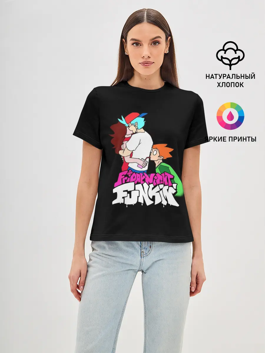 Женская базовая футболка / Boyfriend, Girlfriend and Pico