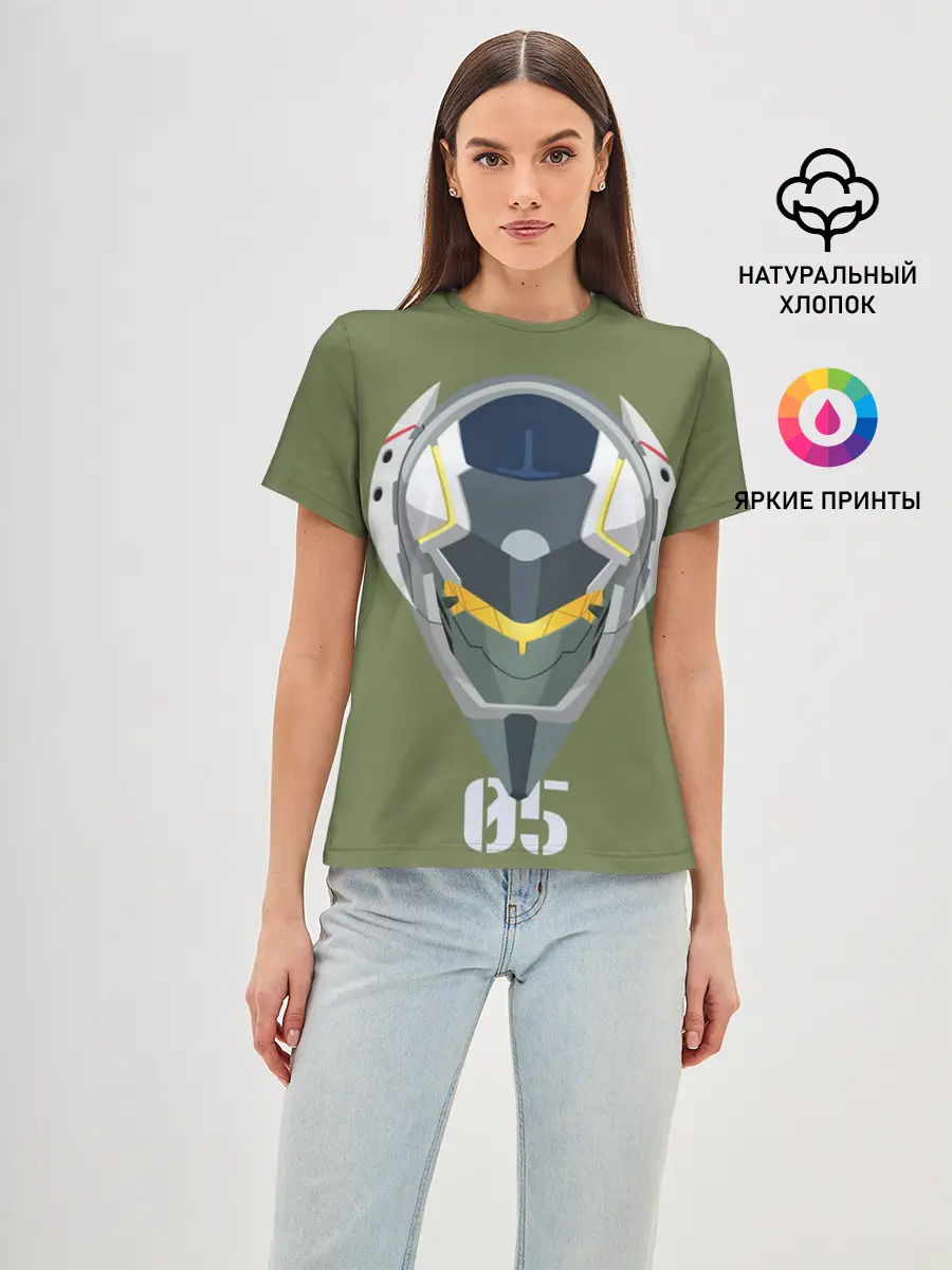 Женская базовая футболка / Евангелион