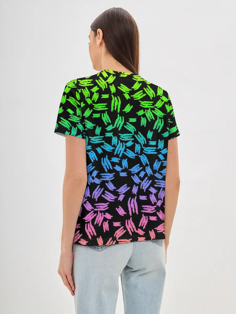 Женская базовая футболка / PATTERN MONSTER ENERGY