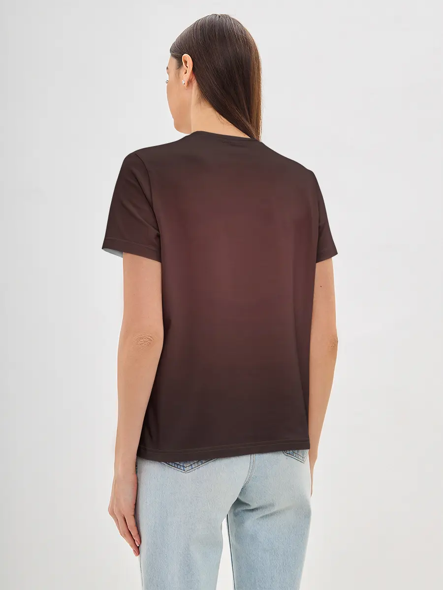 Женская базовая футболка / Азирафель и Кроули