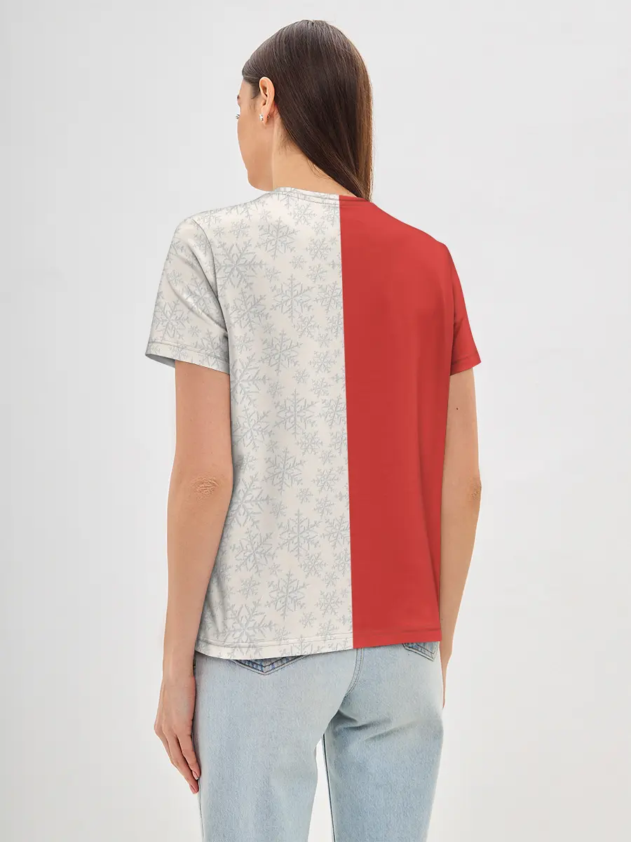 Женская базовая футболка / Дед Мороз