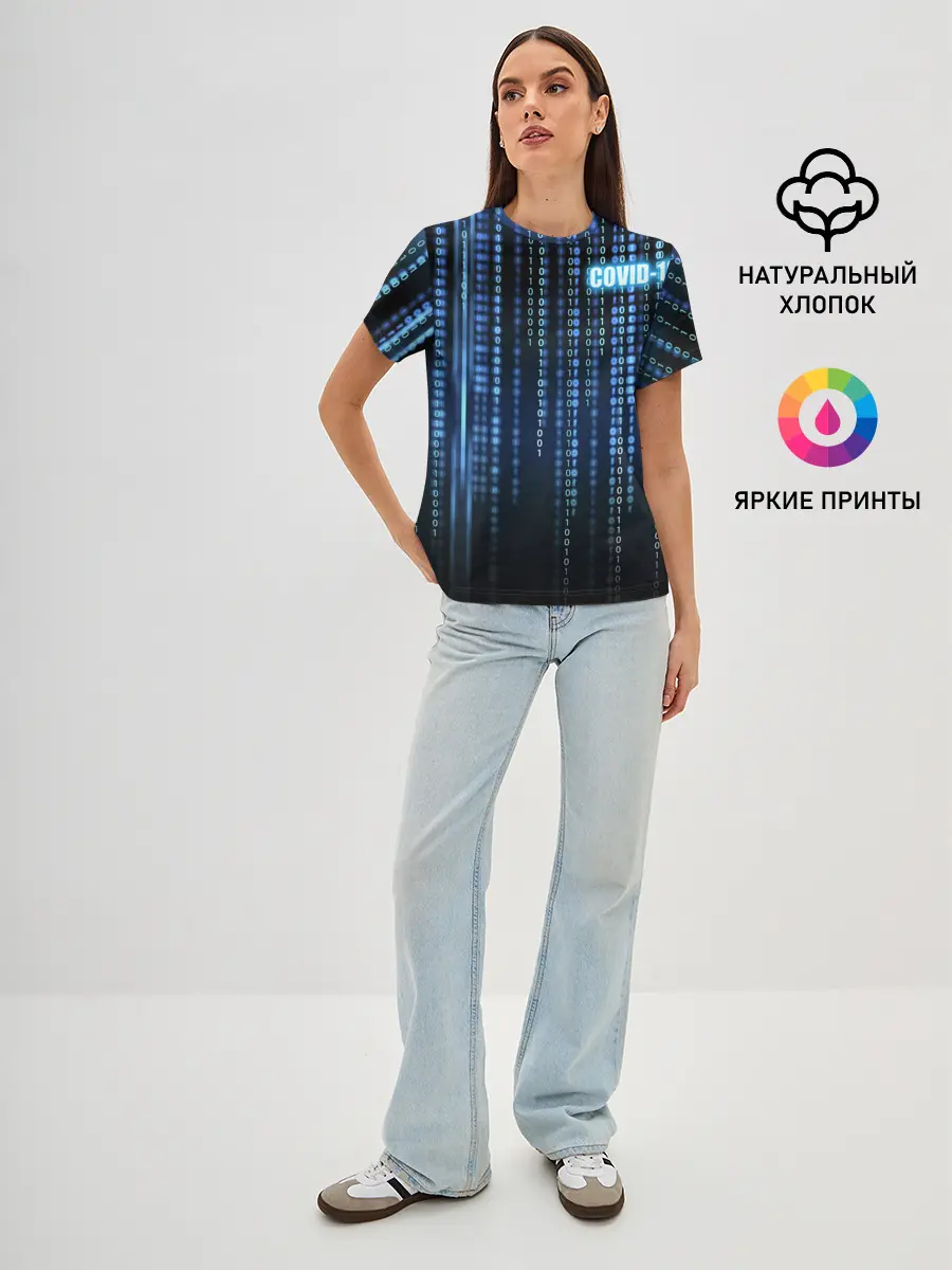 Женская базовая футболка / Covid-19