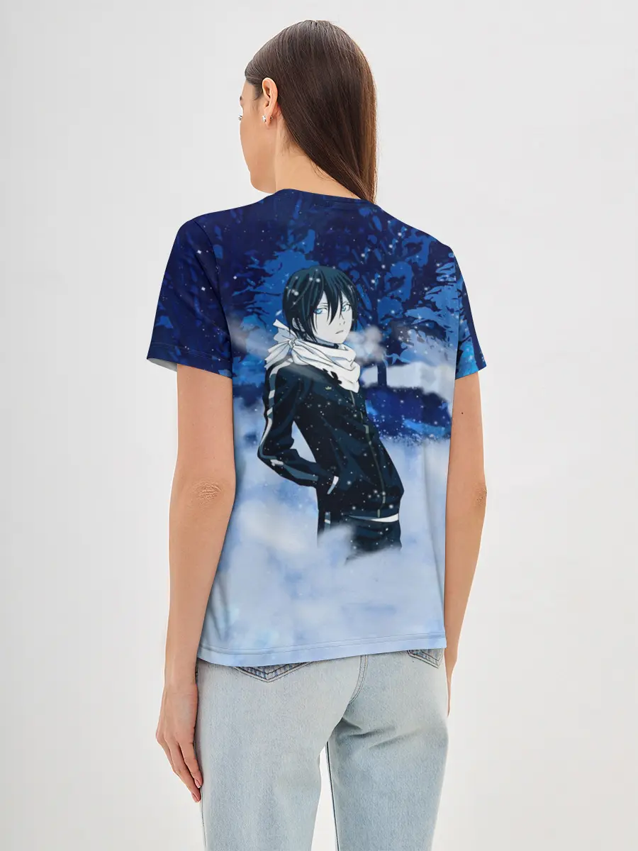 Женская базовая футболка / Снежный Ято. БЕЗДОМНЫЙ БОГ