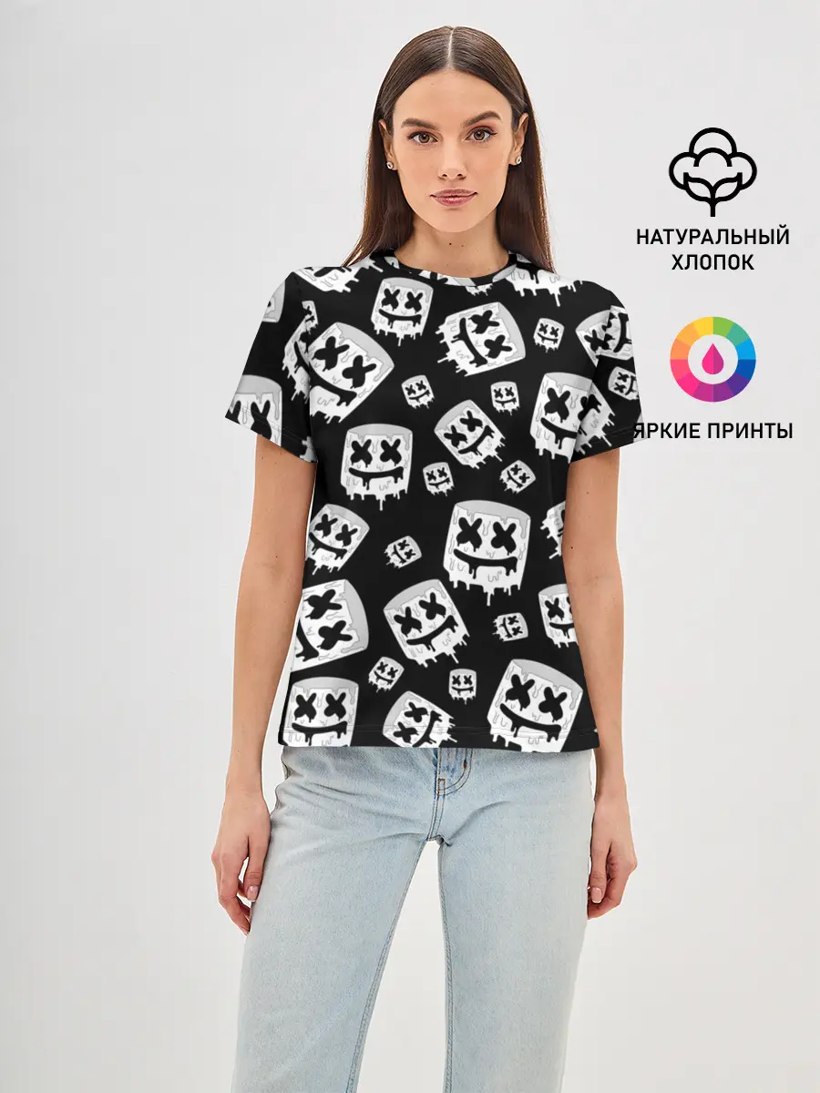 Женская базовая футболка / MARSHMELLO