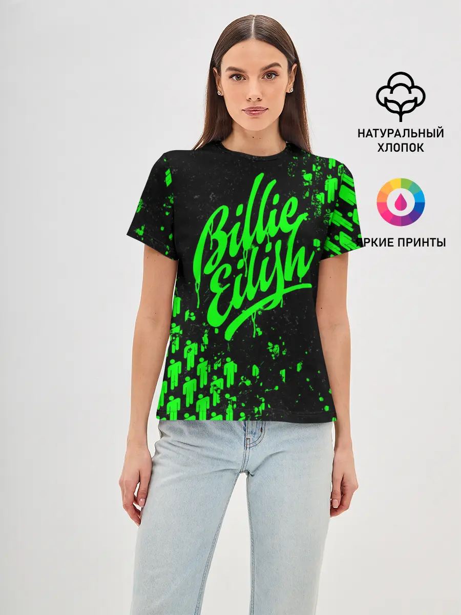 Женская базовая футболка / Billie Eilish