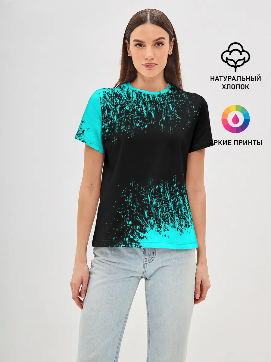 Женская базовая футболка / Краска