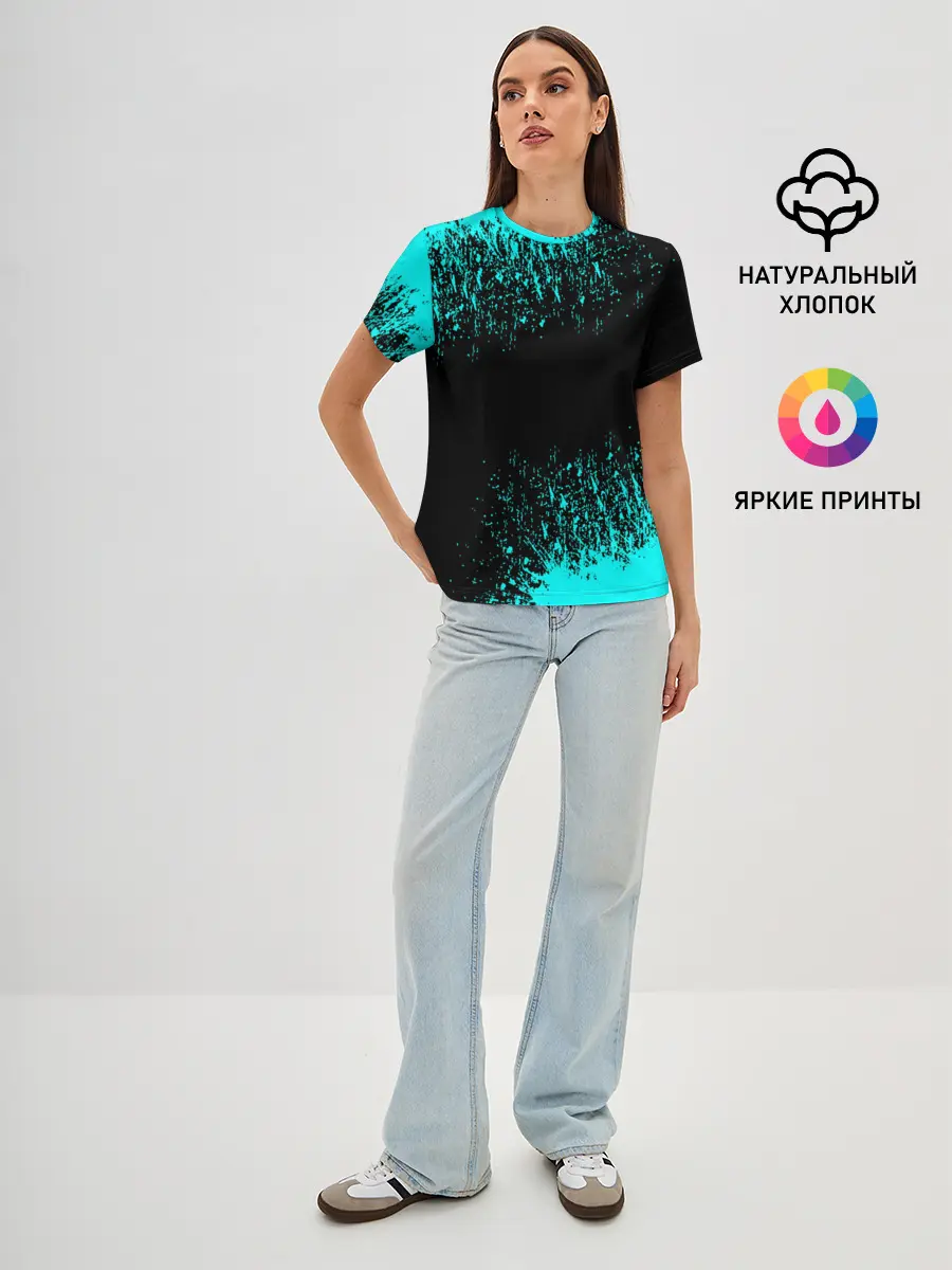 Женская базовая футболка / Краска