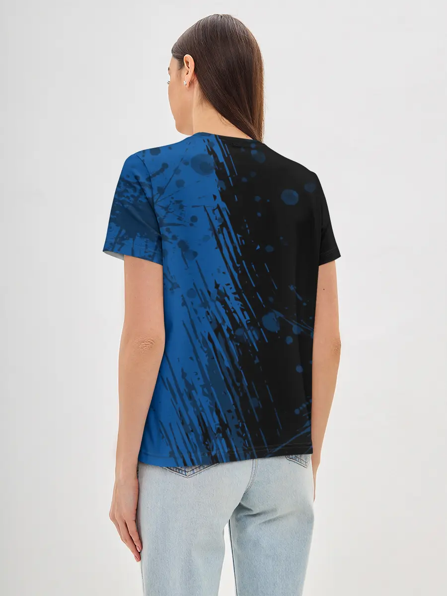 Женская базовая футболка / FC Barcelona / ФК Барселона.